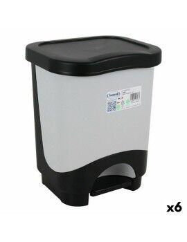 Cubo de basura Tontarelli Idea Gris 10 L