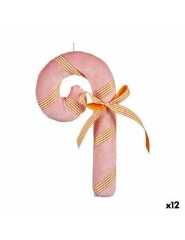 Adorno Navideño Bastón Rosa 15 x 27 x 4 cm (12 Unidades)