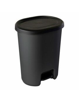 Cubo de Basura con Pedal Mondex Lynea Greenloop Gris oscuro 27 L