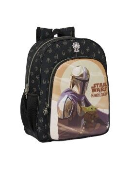 Mochila Escolar The Mandalorian This is the way Negro 32 X 38 X 12 cm