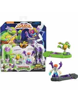 Figuras de combate Teenage Mutant Ninja Turtles Legends of Akedo: Donatello vs Baxter Stockman