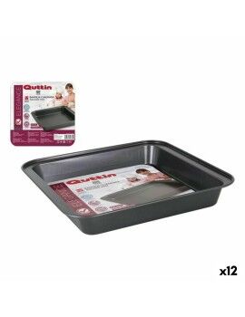 Bandeja para Forno Quttin GR-52283 Quadrado 27 x 25,5 x 4,2 cm (12 Unidades)