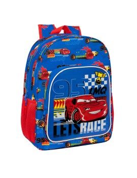 Mochila Escolar Cars Race ready Azul 33 x 42 x 14 cm