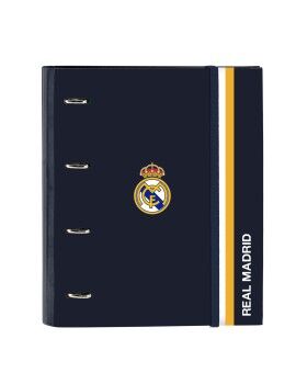 Pasta com argolas Real Madrid C.F. Branco 27 x 32 x 3.5 cm