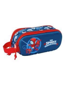 Portatodo Doble Spider-Man Rojo Azul marino 21 x 8 x 6 cm 3D