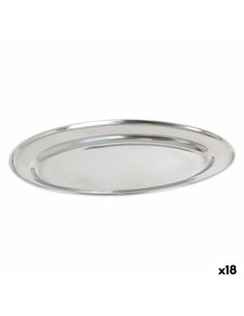 Tabuleiro Privilege 42853 Aço inoxidável Oval (18 Unidades) (35 x 22,2 cm)