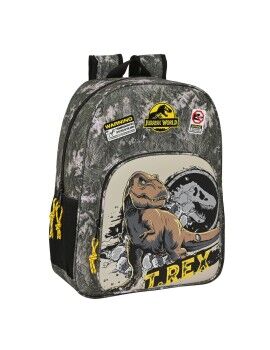 Mochila Escolar Jurassic World Warning Cinzento 33 x 42 x 14 cm