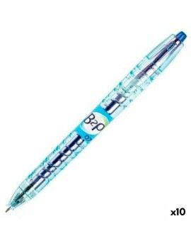 Esferográfica de gel Pilot B2P 07 Retrátil Azul 0,4 mm (10 Unidades)