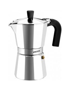 Cafetera Italiana Monix M620006 Aluminio Plateado 6 Tazas