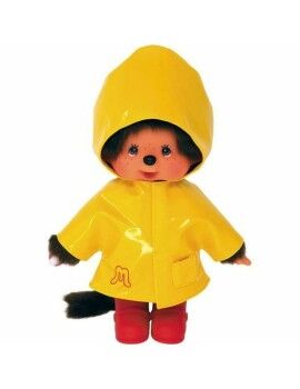 Peluche Bandai Monchhichi Iconic Raincoat 20 cm Amarillo