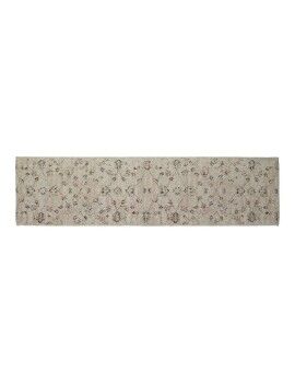 Alfombra DKD Home Decor Beige Algodón (60 x 240 x 1 cm)