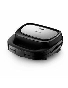 Sandwichera Philips SERIE 5000 Negro/Plateado 750 W