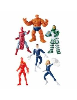 Figuras de Ação Hasbro Marvel Legends Fantastic Four Vintage 6 Peças