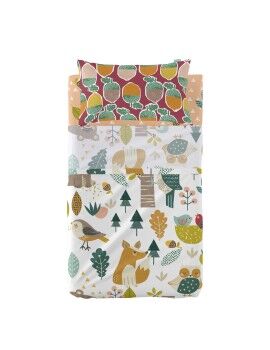 Conjunto de Lençóis HappyFriday Moshi Moshi Harvestwood Multicolor Berço de Bebé 2 Peças