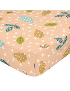 Lençol de baixo ajustável HappyFriday Moshi Moshi Harvestwood Multicolor 90 x 200 x 32 cm