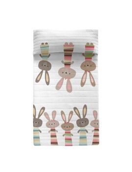 Colcha HappyFriday Moshi Moshi Rabbit Family Multicolor 180 x 260 cm