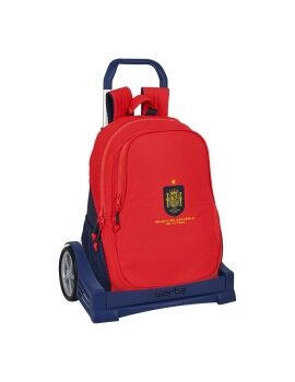 Mochila Escolar con Ruedas RFEF Rojo Azul (32 x 44 x 16 cm)