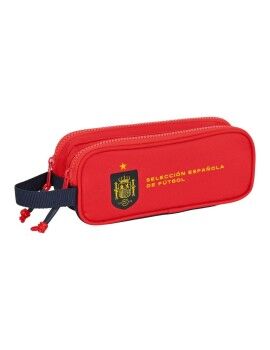 Estuche Escolar RFEF Rojo Azul (21 x 8 x 6 cm)