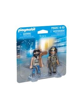 Playset Playmobil 71505 Policía Ladrón 9 Piezas