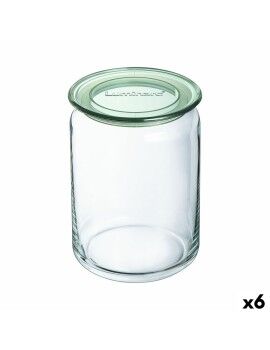 Frasco Luminarc Pure Jar Verde Vidro 1 L (6 Unidades)