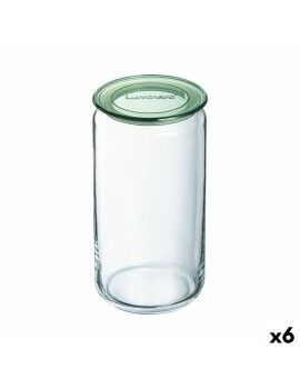 Frasco Luminarc Pure Jar Verde Vidro 1,5 L (6 Unidades)