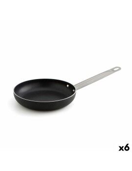 Frigideira Quid Pro Chef Preto Metal Aço Ø 28 cm (6 Unidades)