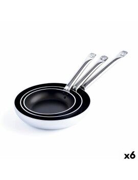 Frigideira Quid Professional Pro-induction Preto Metal Aço Ø 24 cm (6 Unidades)