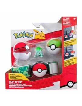 Figuras de Ação Pokémon Clip belt 'N' Go - Bulbasaur 5 cm