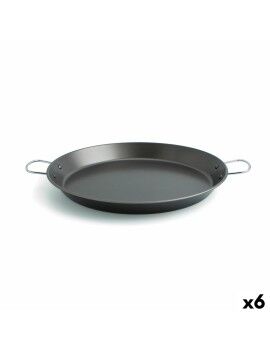 Caçarola Quid Senia Preto Metal Aço Ø 38 cm (6 Unidades)