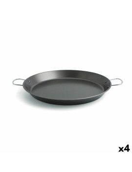 Paellera Quid Senia Negro Metal Acero Ø 46 cm (4 Unidades)