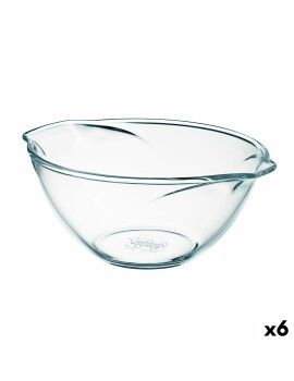 Tigela de Mistura Pyrex Classic Vidrio Transparente Vidro 27 x 23 x 12 cm 6 Unidades