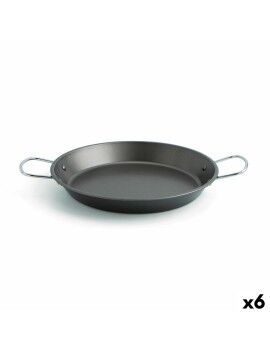 Paellera Quid Senia Negro Metal Acero Ø 34 cm (6 Unidades)