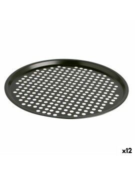 Molde para Pizza Quid Sweet Grey Preto Metal 30 x 0,9 cm (12 Unidades)