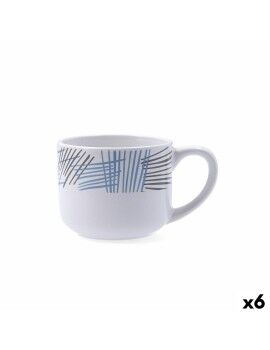 Taza Mug Quid Chicago Blanco 400 ml (6 Unidades)