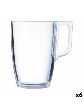 Caneca Luminarc Nuevo Transparente 400 ml (6 Unidades)