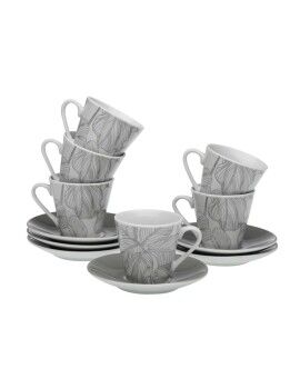 Juego de Tazas de Café Versa Palmera Porcelana