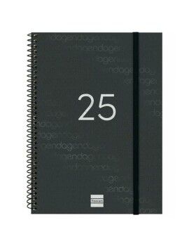 Agenda Finocam YEAR Negro A5 15,5 x 21,2 cm 2025