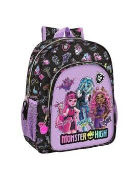 Mochila Escolar Monster High Creep Negro 32 X 38 X 12 cm