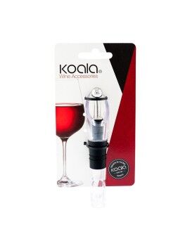 Bico para Vinho Koala Bodega Antigotejamento Metal Transparente