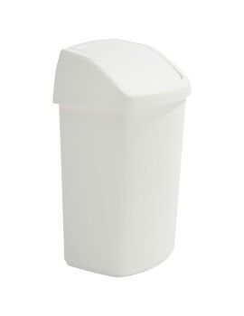 Cubo de basura VARIOS TAPA BASCULANTE Blanco Plástico