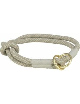 Collar de Adiestramiento para Perros Trixie Soft Rope Gris Gris claro M 45 cm