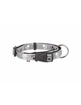 Collar para Perro Trixie Silver Reflect Negro Gris M/L 35-55 cm