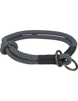 Coleira de Treino para Cães Trixie Soft Rope Preto Cinzento S/M 40 cm