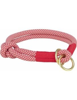 Collar de Adiestramiento para Perros Trixie Soft Rope Rojo Crema L/XL 55 cm