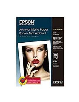 Pack de Tinta e Papel Fotográfico Epson Archival Matte Paper, DIN A3+, 189 g/m², 50 hojas A3