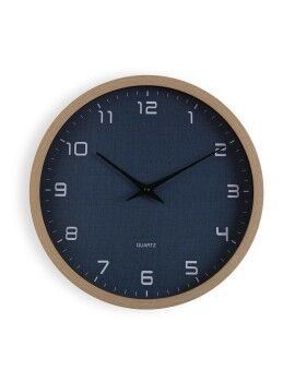 Reloj de Pared Versa Azul Madera 4,2 x 30 x 30 cm