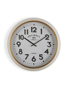 Reloj de Pared Versa Antiques Blanco Madera MDF Madera MDF y metal 5,8 x 42 cm