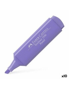 Marcador Faber-Castell Textliner 1546 Pastel Lila (10 Unidades)