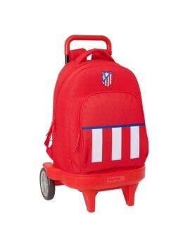 Mochila Escolar com Rodas Atlético Madrid Vermelho 33 x 45 x 22 cm