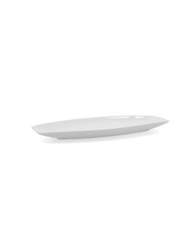 Fuente de Cocina Quid Gastro 30 x 13 x 2,5 cm Cerámica Blanco 6 Unidades (Pack 6x)